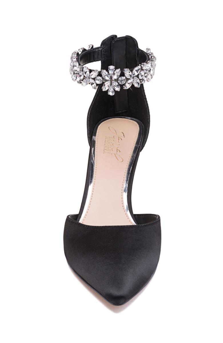 Badgley Mischka Raleigh Pointed Toe Kitten D'Orsay From Jewel Black | Women Kitten Heel