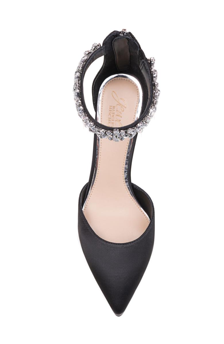 Badgley Mischka Raleigh Pointed Toe Kitten D'Orsay From Jewel Black | Women Kitten Heel
