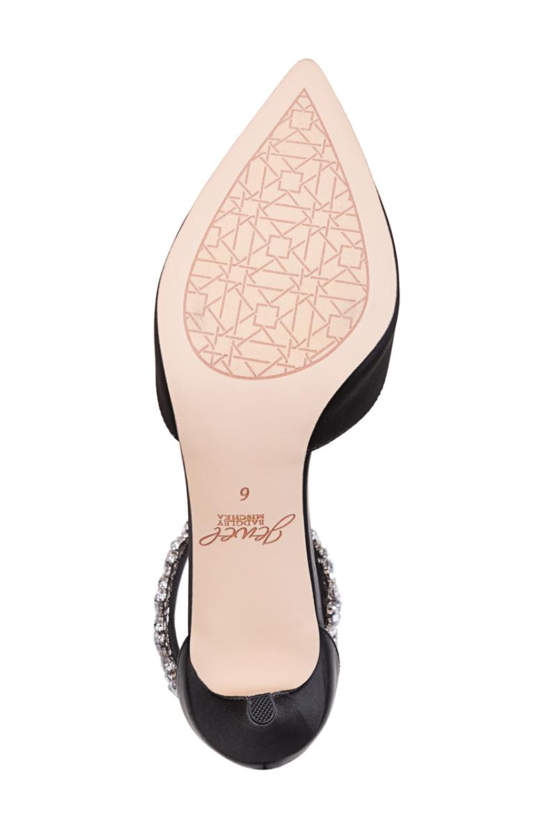 Badgley Mischka Raleigh Pointed Toe Kitten D'Orsay From Jewel Black | Women Kitten Heel