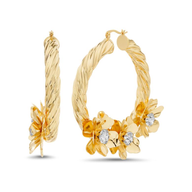 Badgley Mischka Ravishing Twisted Hoop | Women Fashion Jewelry