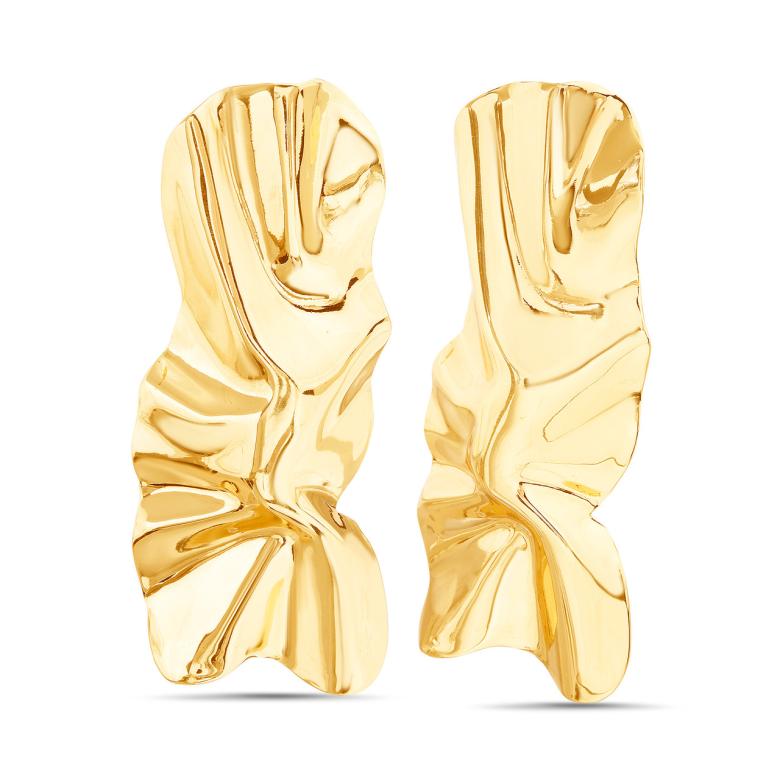 Badgley Mischka Rectangle Molten Metal Earrings | Women Fashion Jewelry