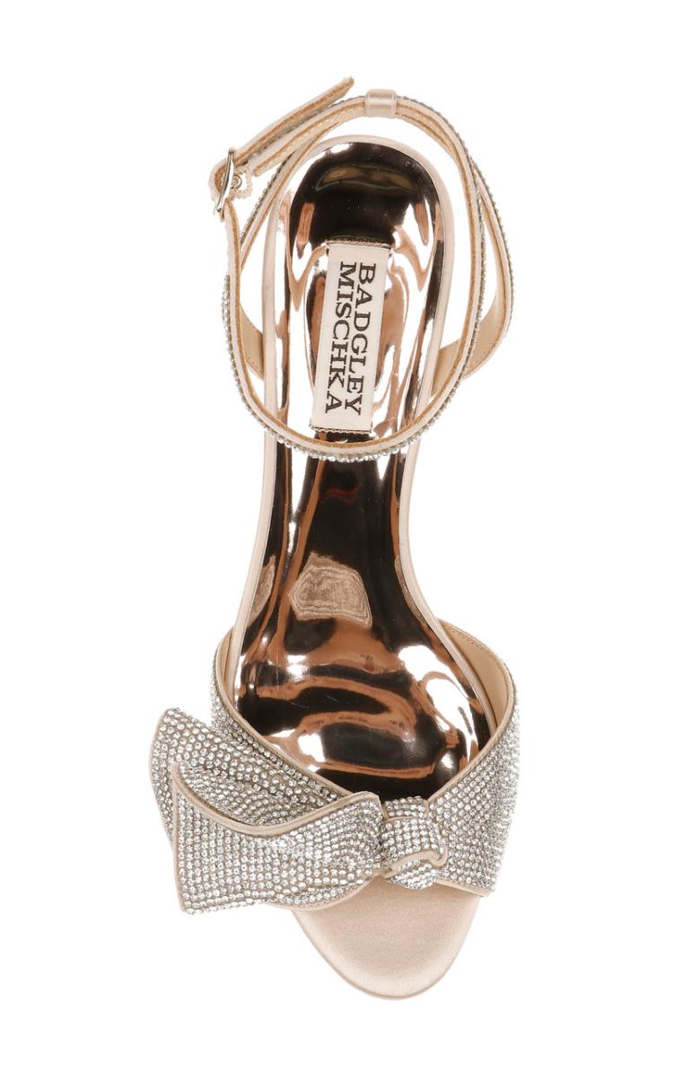 Badgley Mischka Remi Statement Kitten Heel Ivory | Women Best Sellers