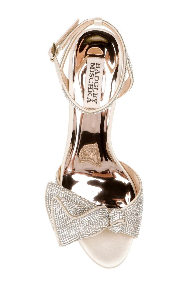 Badgley Mischka Remi Statement Kitten Heel Ivory | Women Best Sellers