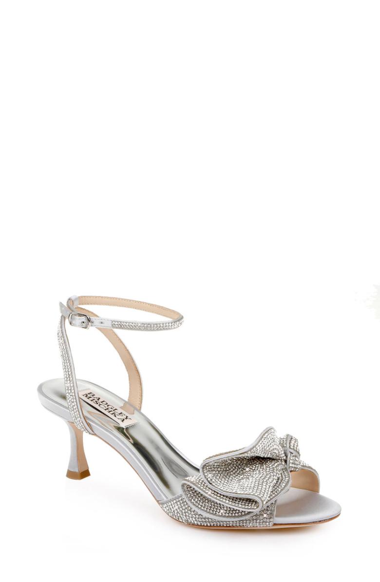 Badgley Mischka Remi Statement Kitten Heel Ivory | Women Best Sellers