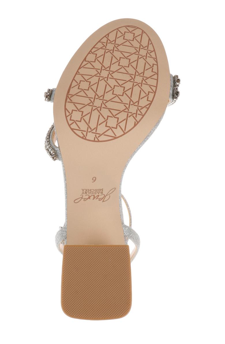 Badgley Mischka Rosa Block Heel Sandal With Gemstone Straps Champagne | Women Block Heels