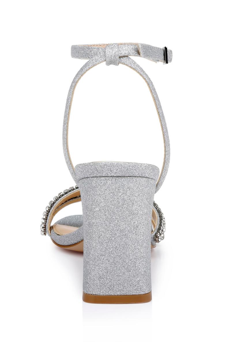 Badgley Mischka Rosa Block Heel Sandal With Gemstone Straps Champagne | Women Block Heels