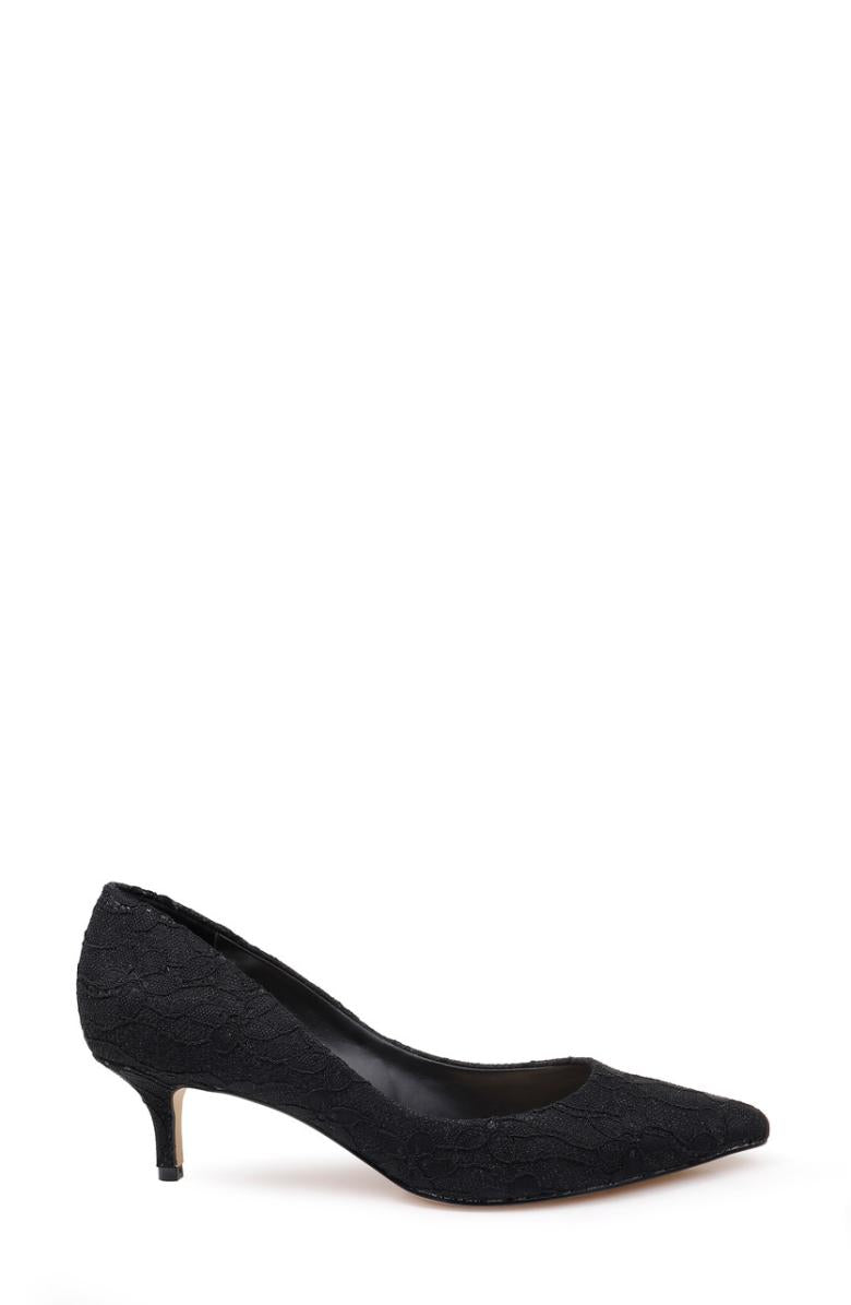 Badgley Mischka Royalty Pointed Toe Kitten Heel From Jewel Black | Women Kitten Heel