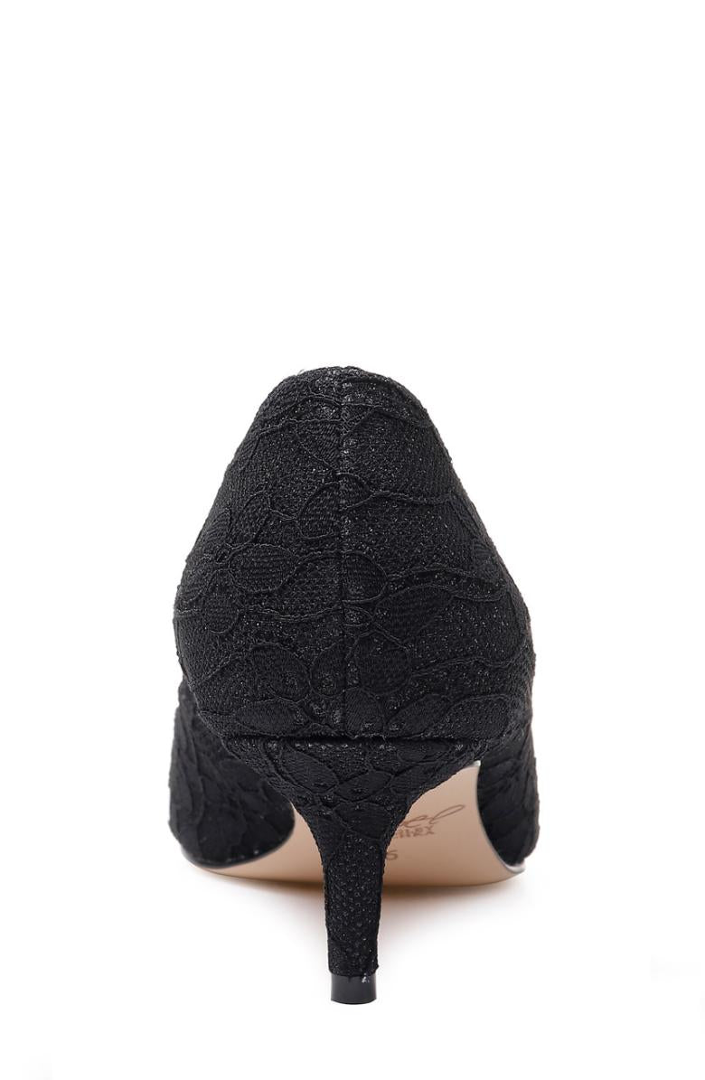 Badgley Mischka Royalty Pointed Toe Kitten Heel From Jewel Black | Women Kitten Heel