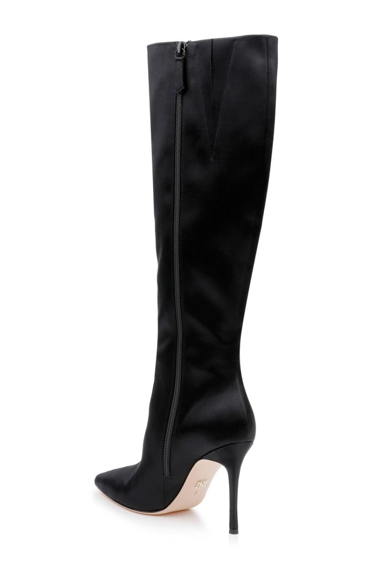 Badgley Mischka Runway Knee High Boot Black | Women Stiletto
