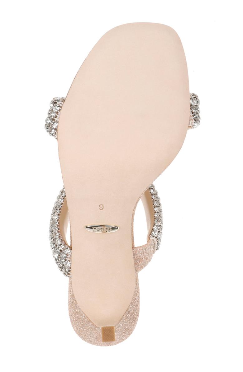 Badgley Mischka Sade Jeweled Double-Band Stiletto Black | Women Stiletto