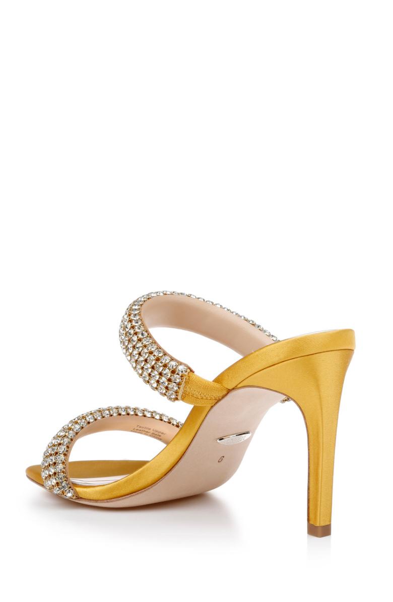 Badgley Mischka Sade Jeweled Double-Band Stiletto Black | Women Stiletto