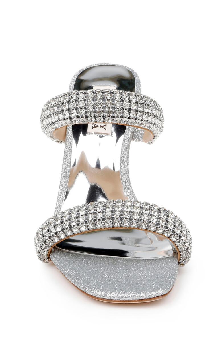 Badgley Mischka Sade Jeweled Double-Band Stiletto Black | Women Stiletto