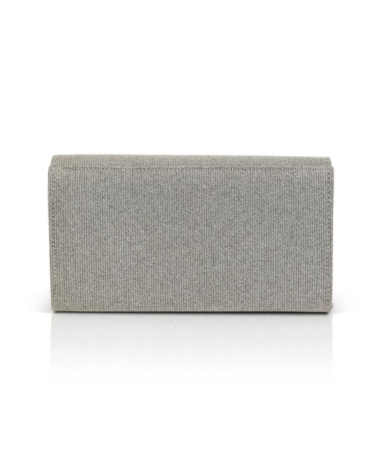 Badgley Mischka Sadie Satin Flap Clutch Red | Women Evening Bags