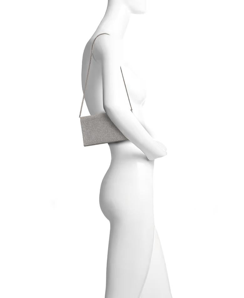 Badgley Mischka Sadie Satin Flap Clutch Red | Women Evening Bags