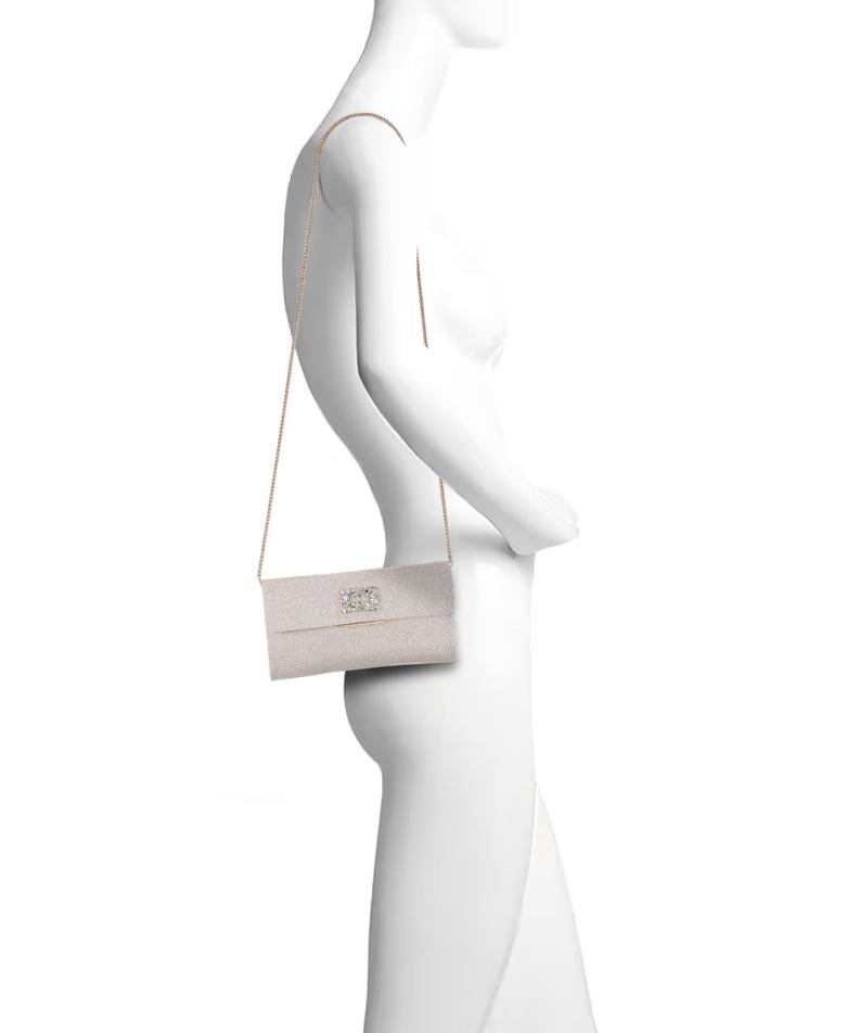 Badgley Mischka Sarah Envelope Clutch With Crystal Brooch Black | Women Evening Bags