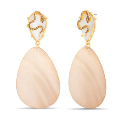 Badgley Mischka Snake Wrapped Shell Earring | Women Fashion Jewelry