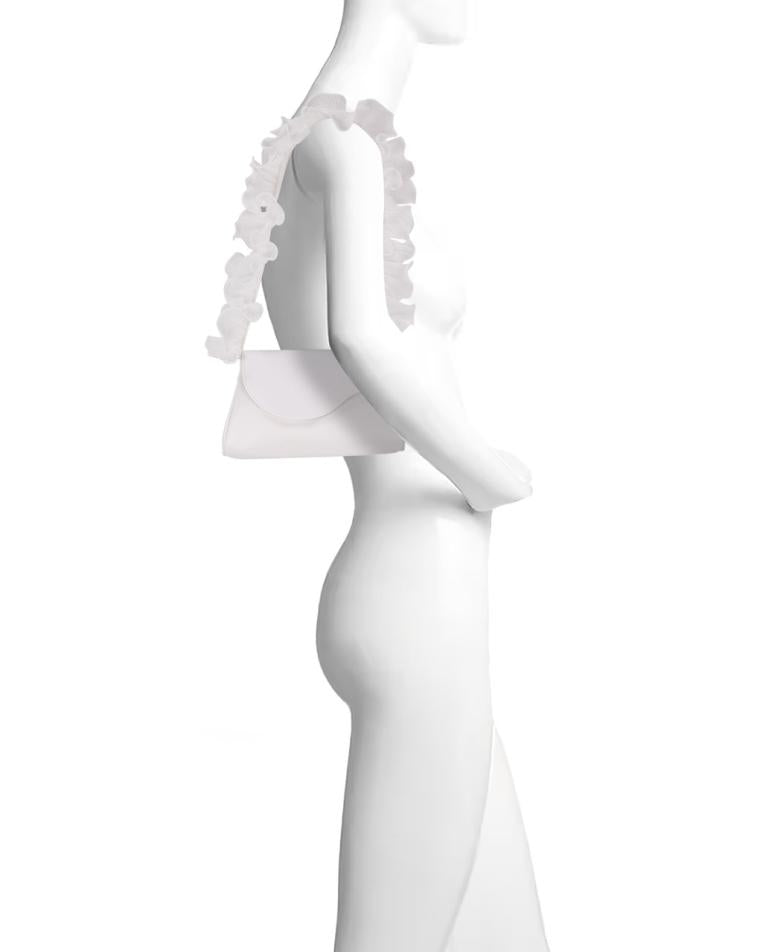 Badgley Mischka Sophia Ruffle Strap Shoulder Bag Black | Women Evening Bags