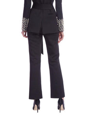 Badgley Mischka Stretch Scuba Boot Cut Pant Black | Women Cocktail