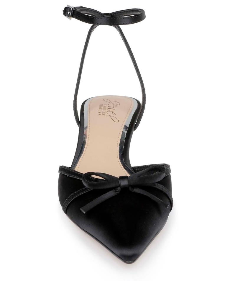 Badgley Mischka Talasia Pointed Toe Kitten Heels Black | Women Best Sellers