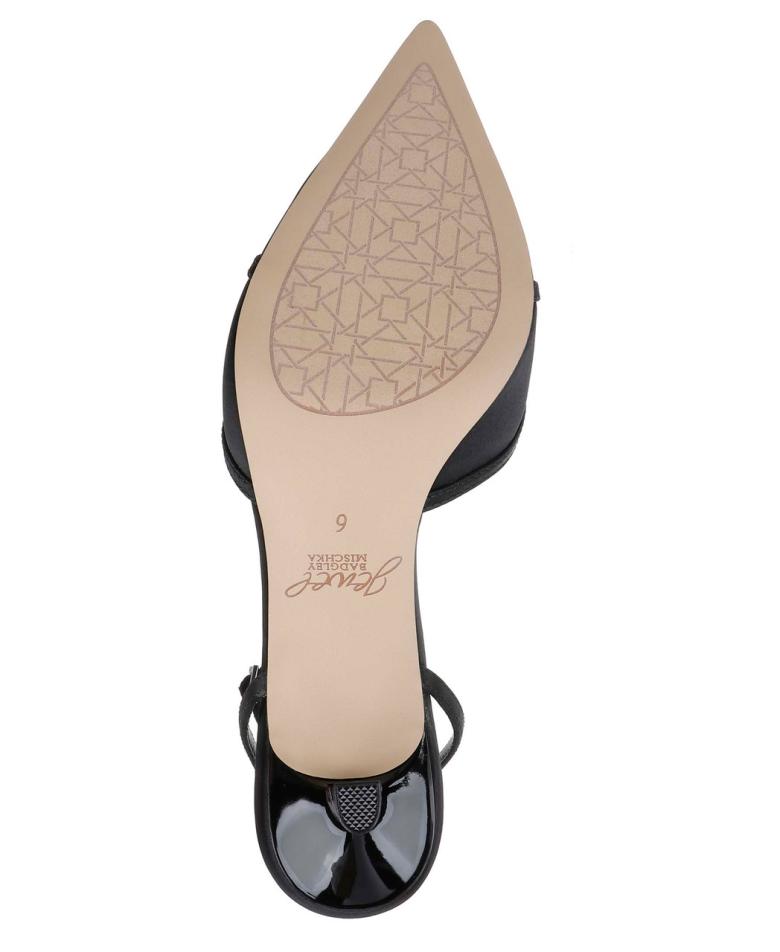 Badgley Mischka Talasia Pointed Toe Kitten Heels Black | Women Best Sellers