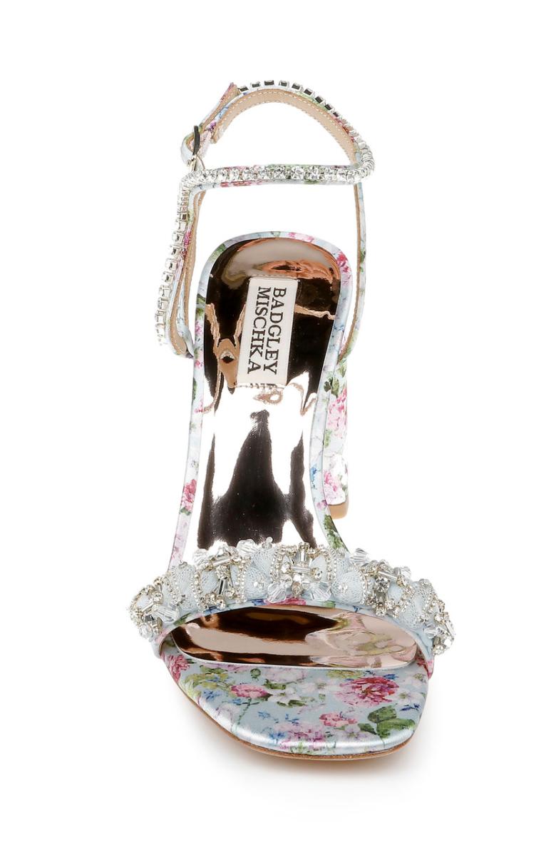 Badgley Mischka Tanisha Block Heel Sandal Ivory | Women Block Heels