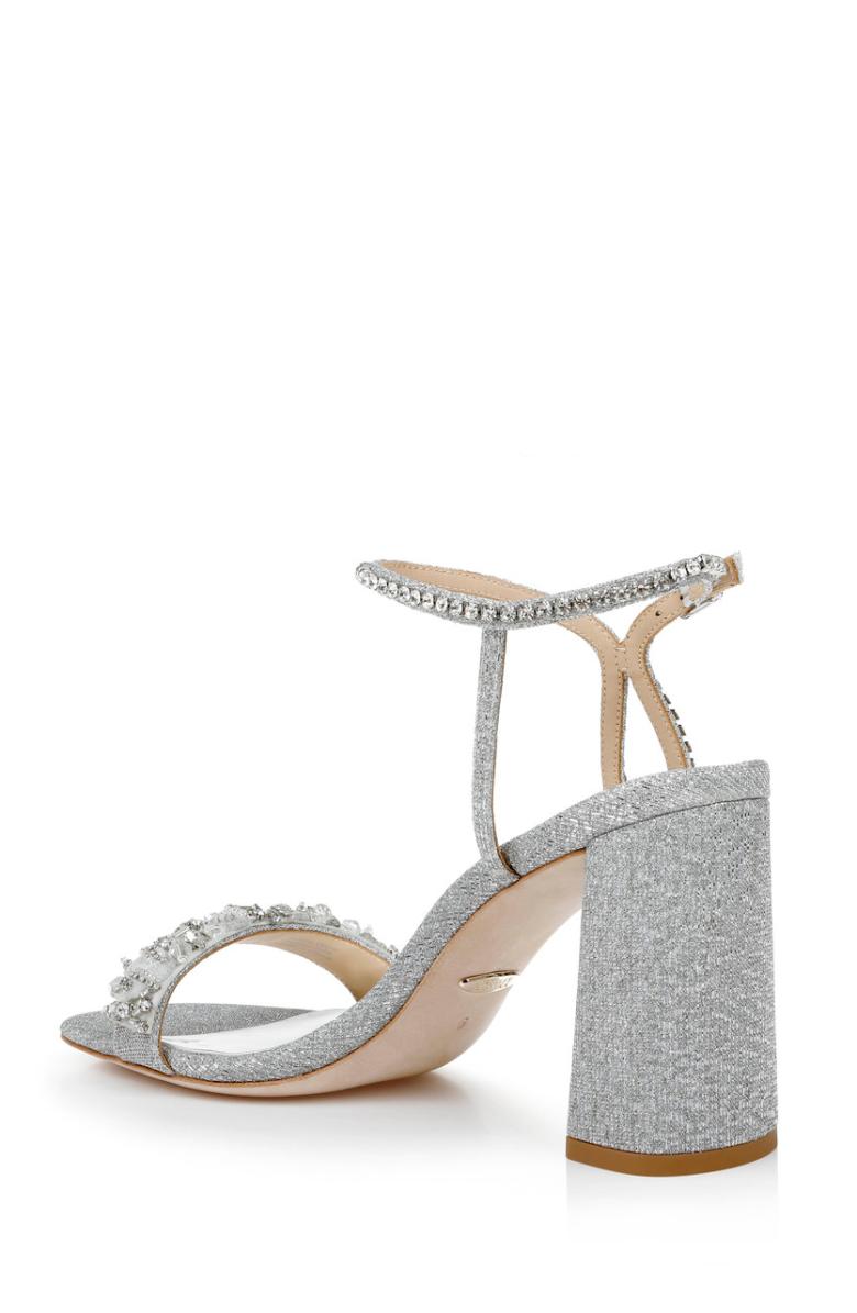 Badgley Mischka Tanisha Block Heel Sandal Ivory | Women Block Heels