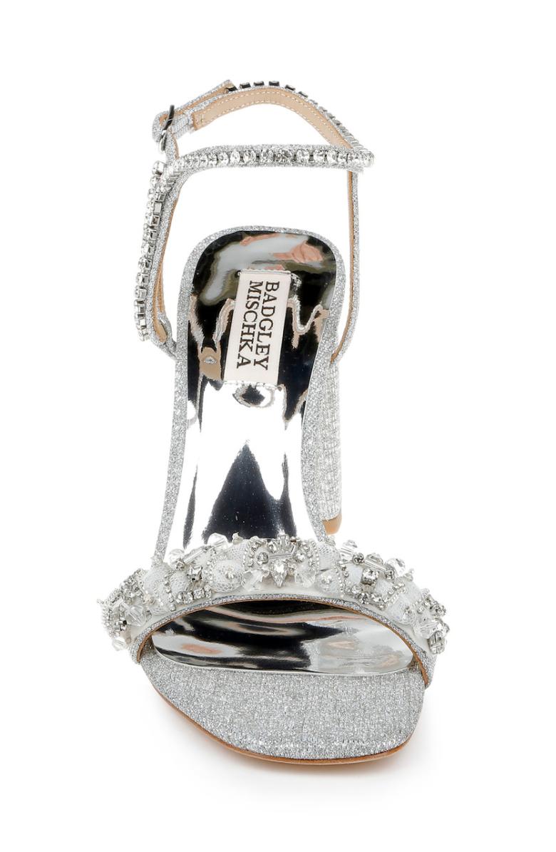 Badgley Mischka Tanisha Block Heel Sandal Ivory | Women Block Heels