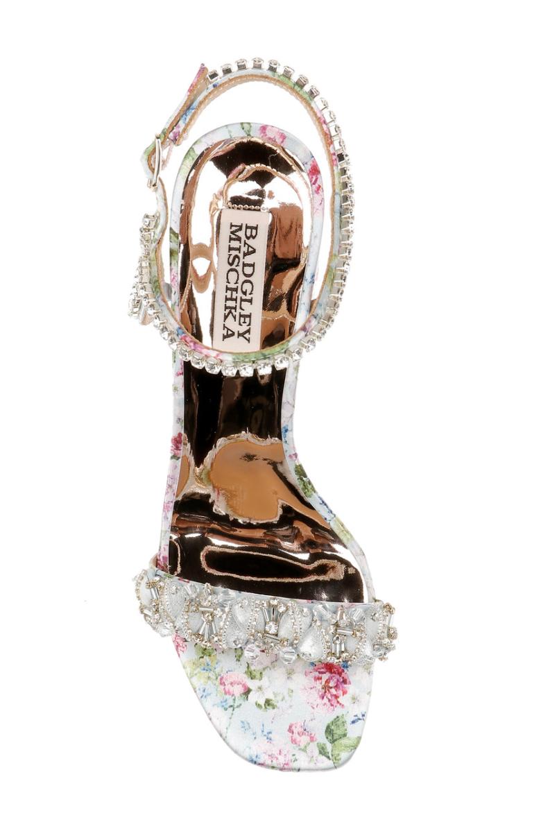 Badgley Mischka Tanisha Block Heel Sandal Ivory | Women Block Heels