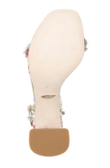 Badgley Mischka Tanisha Block Heel Sandal Ivory | Women Block Heels