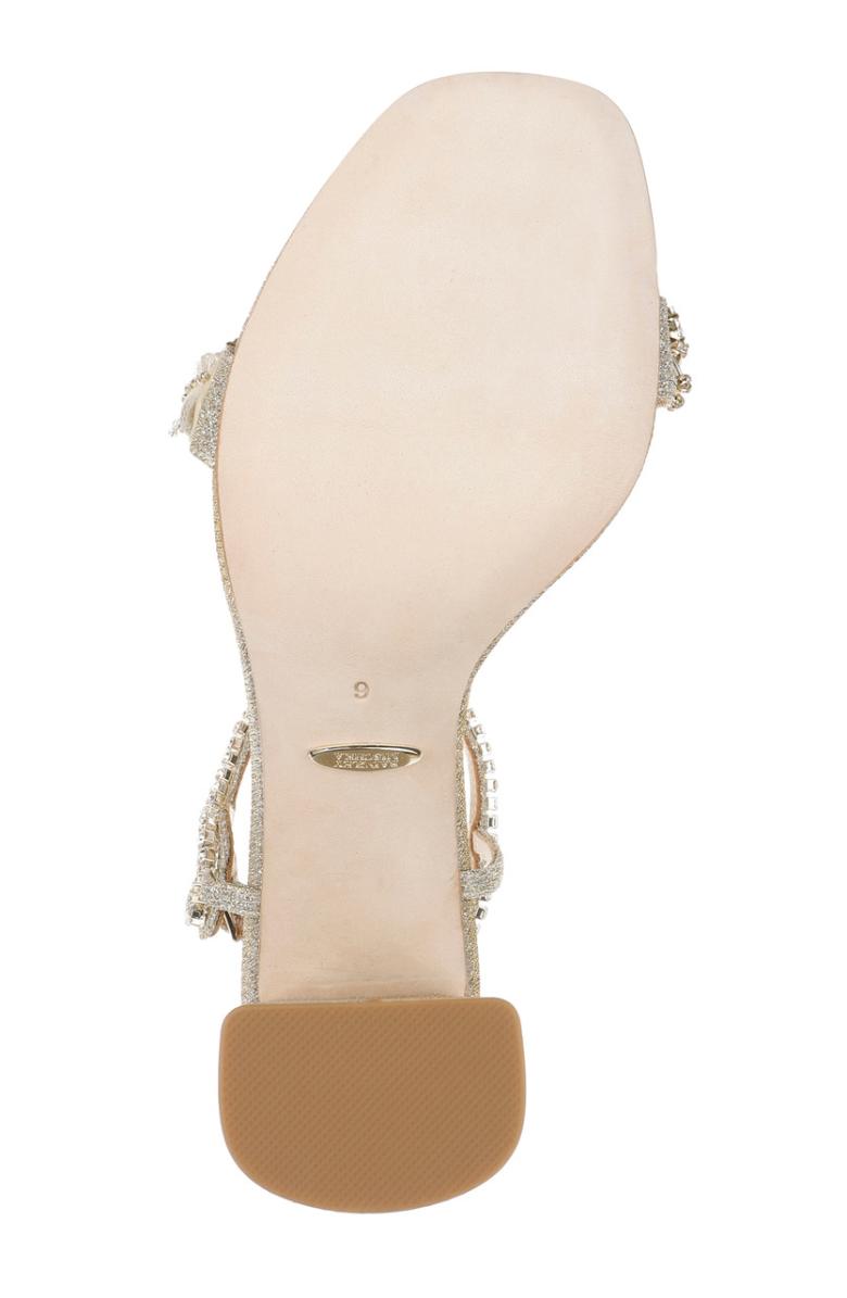 Badgley Mischka Tanisha Block Heel Sandal Ivory | Women Block Heels