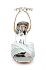 Badgley Mischka Tawny Twist Front Sandal Soft Lavender | Women Stiletto