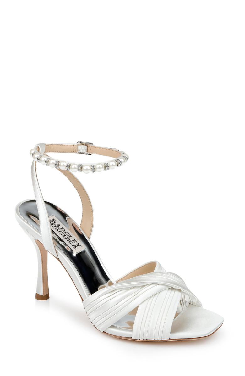 Badgley Mischka Tawny Twist Front Sandal Soft Lavender | Women Stiletto