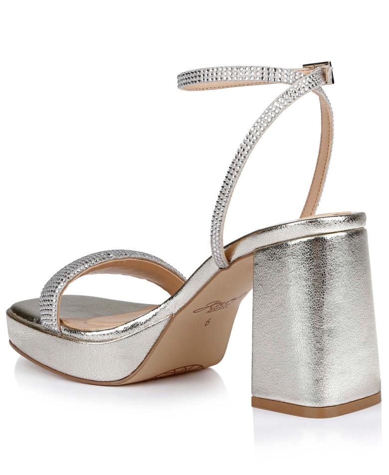 Badgley Mischka Teddi Platform Block Heels Black | Women Platform