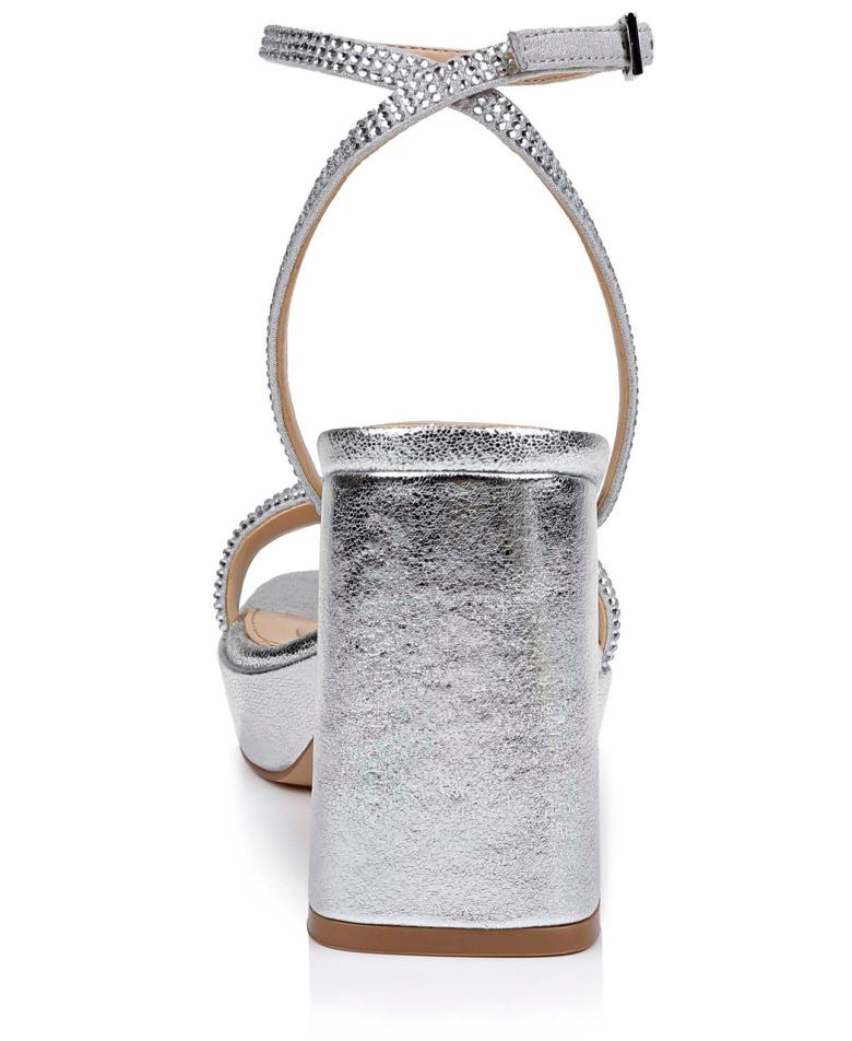 Badgley Mischka Teddi Platform Block Heels Black | Women Platform