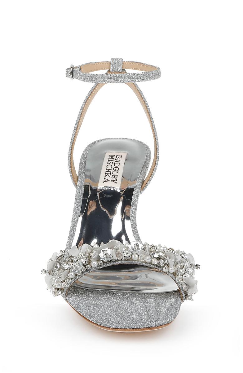 Badgley Mischka Telissa Kitten Heel Sandal Pearl Nude | Women Best Sellers