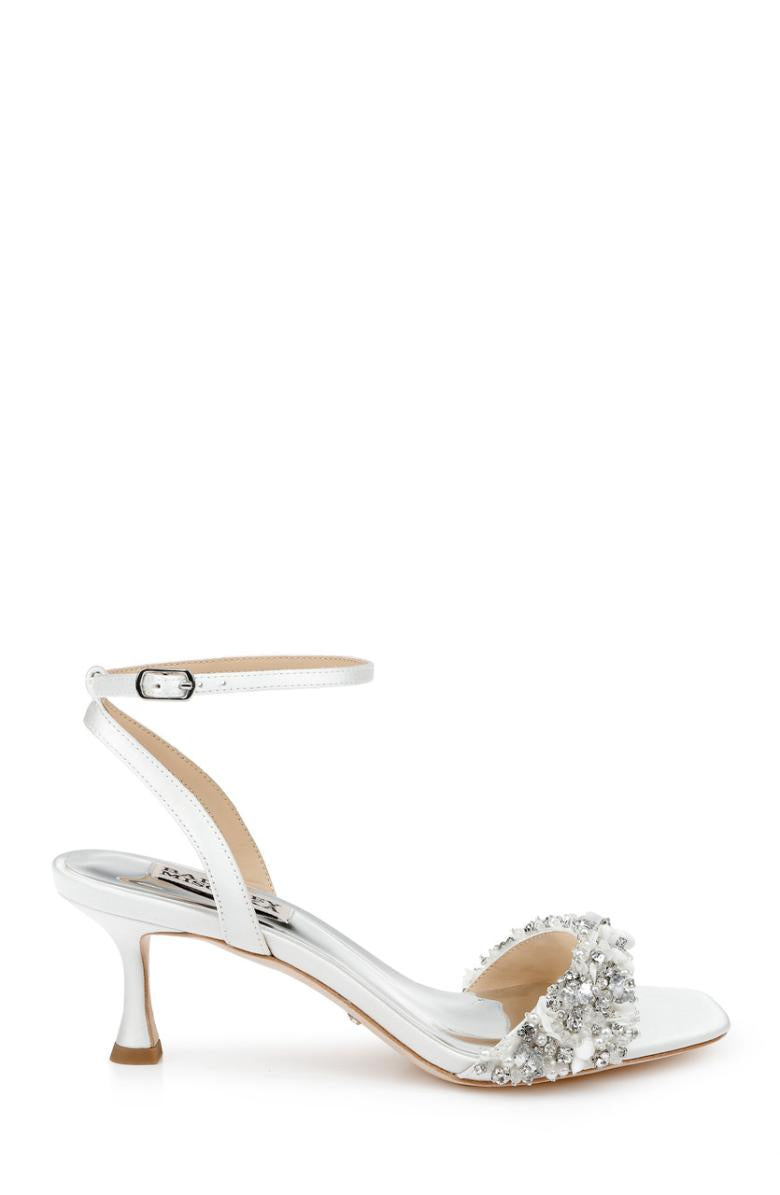 Badgley Mischka Telissa Kitten Heel Sandal Pearl Nude | Women Best Sellers