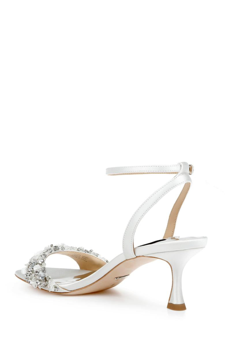 Badgley Mischka Telissa Kitten Heel Sandal Pearl Nude | Women Best Sellers