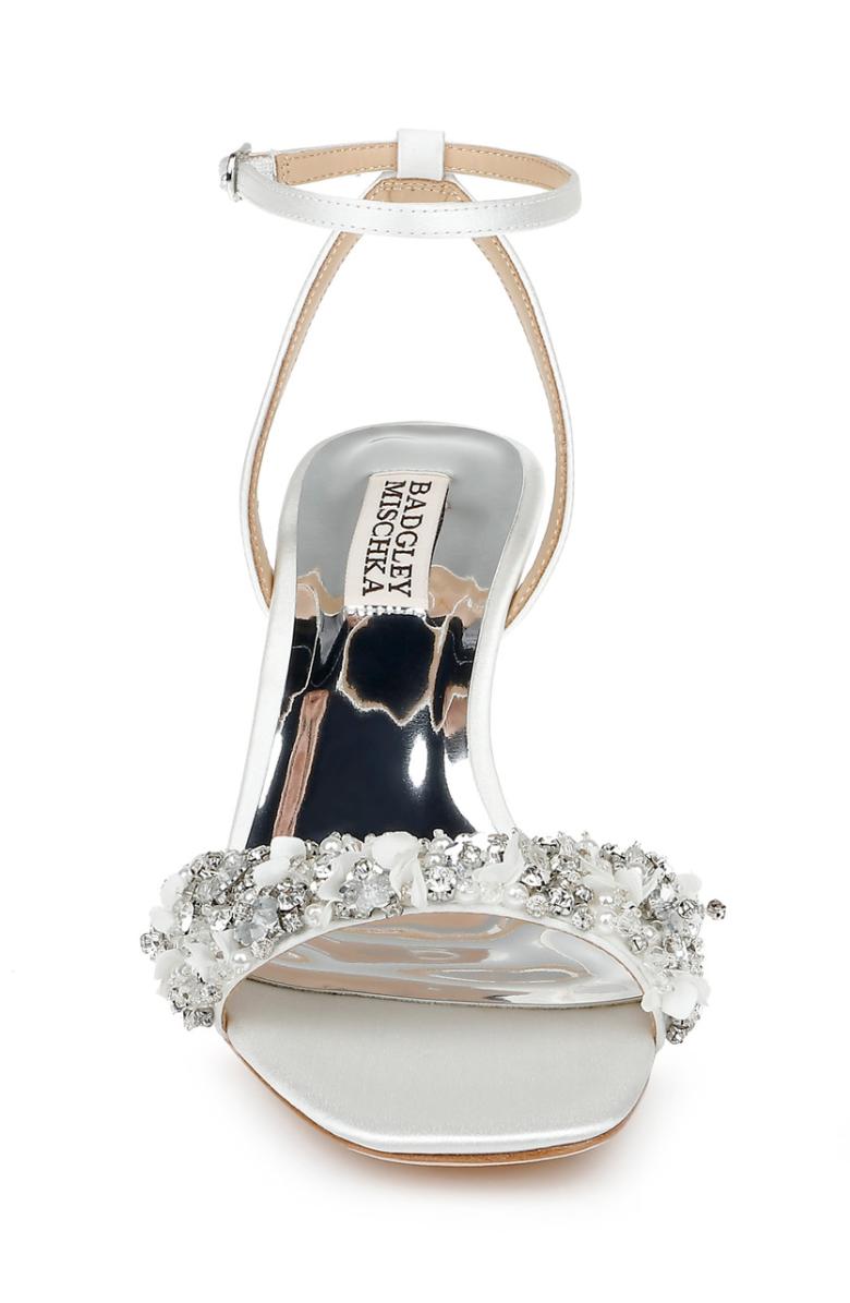 Badgley Mischka Telissa Kitten Heel Sandal Pearl Nude | Women Best Sellers