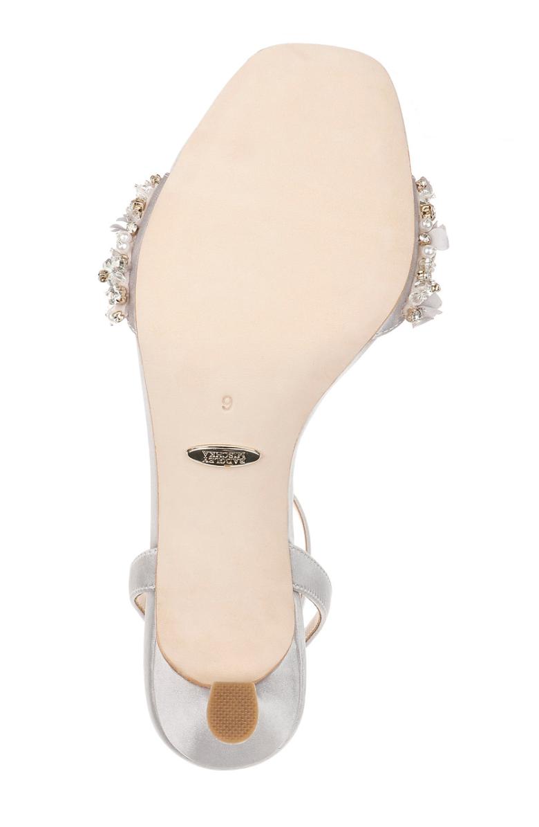 Badgley Mischka Telissa Kitten Heel Sandal Pearl Nude | Women Best Sellers