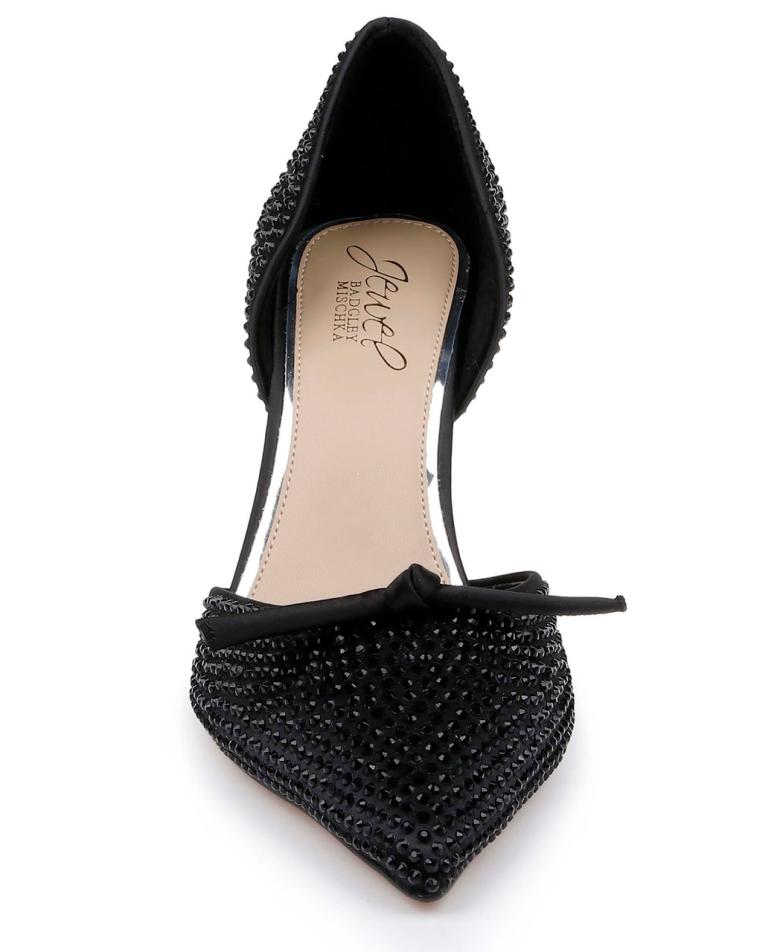 Badgley Mischka Terresa D'Orsay Stiletto Pumps Black | Women Stiletto