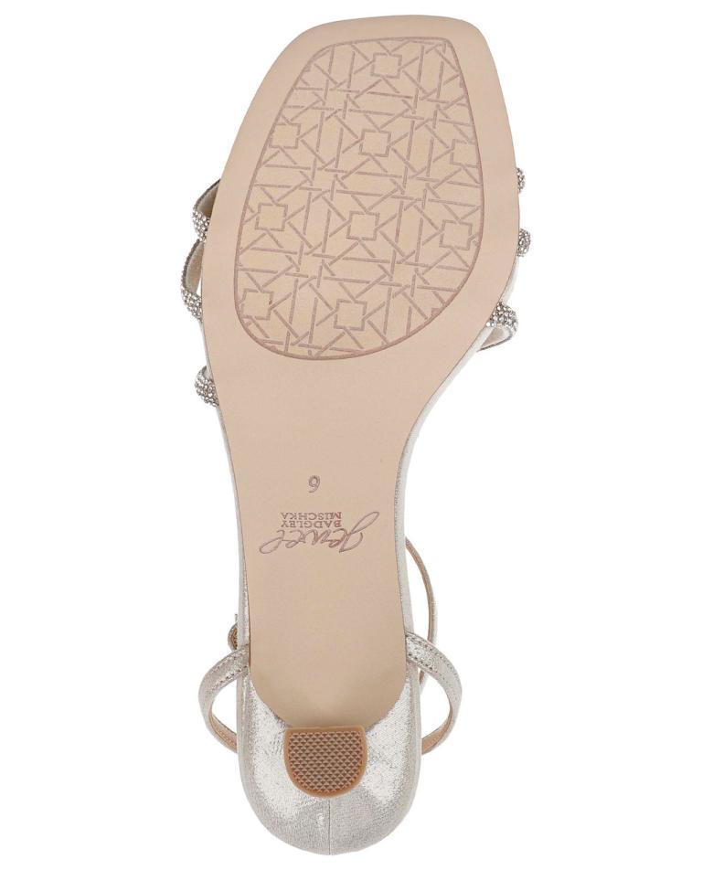 Badgley Mischka Tesslynn Open Toe Kitten Heels With Ankle Strap Black | Women Kitten Heel