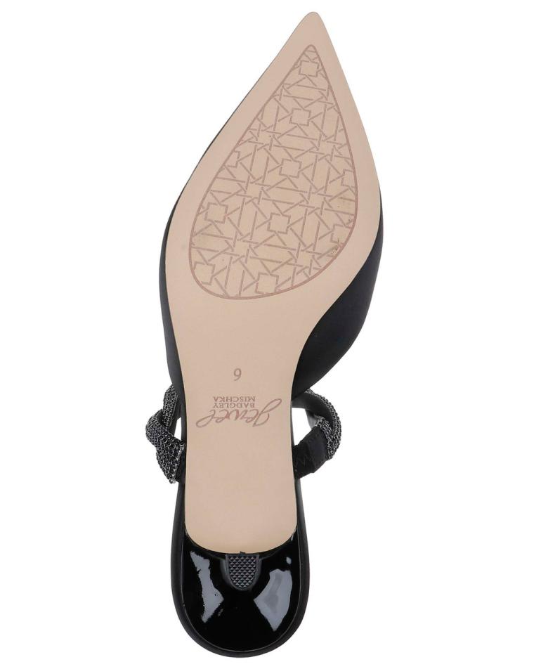 Badgley Mischka Tiffani Kitten Heel Mules Black | Women Kitten Heel