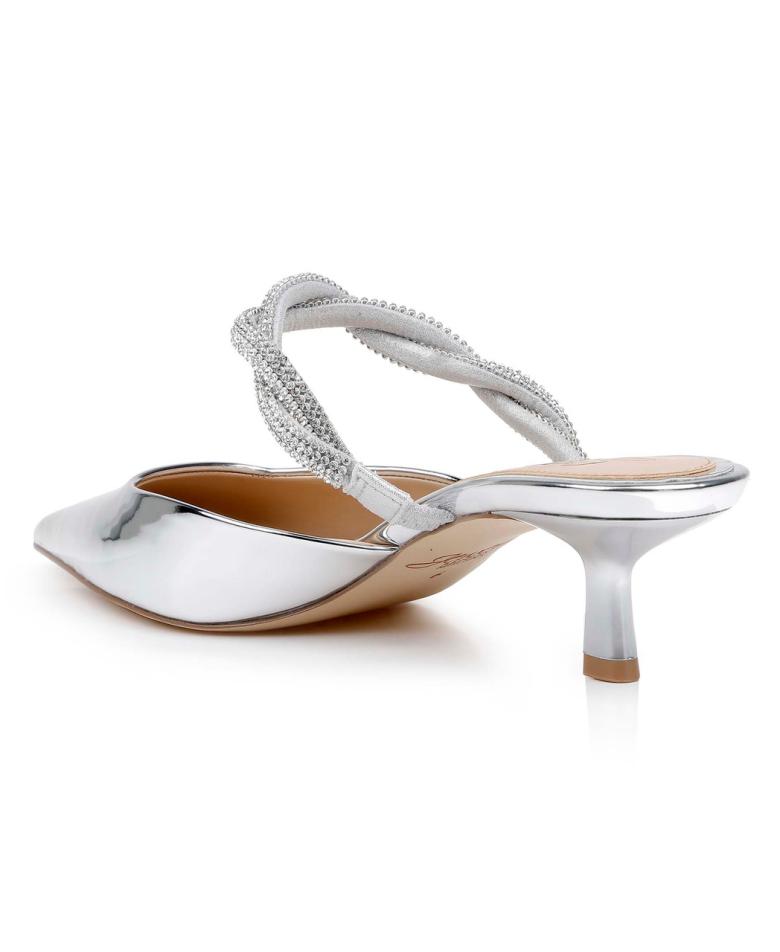 Badgley Mischka Tiffani Kitten Heel Mules Black | Women Kitten Heel