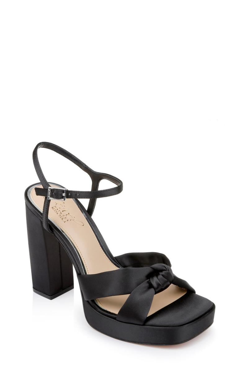 Badgley Mischka Valencia Platform Heels Black | Women Platform