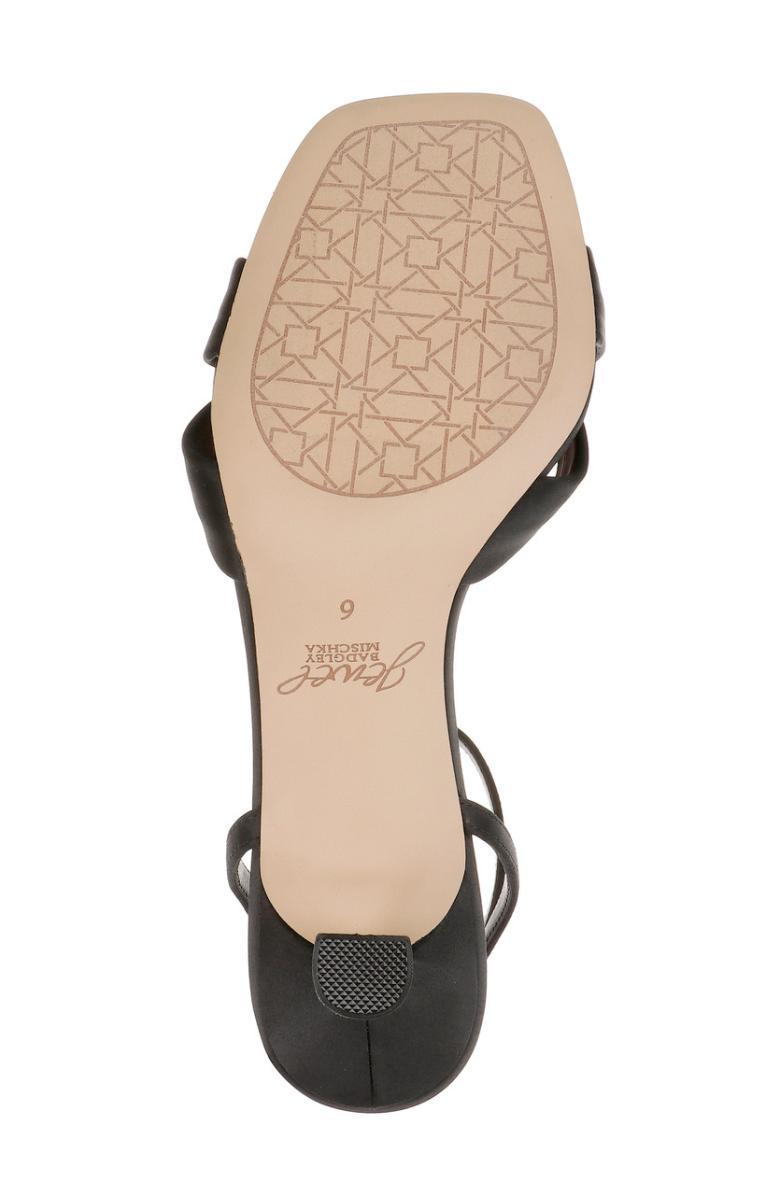 Badgley Mischka Valerie Open Toe Kitten Heels Black | Women Best Sellers