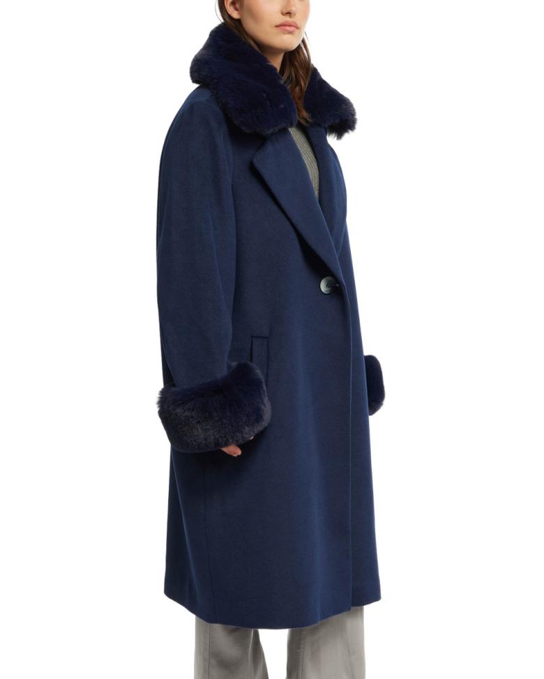 Badgley Mischka Yamini Wool Coat Dusty Lilac | Women Outerwear