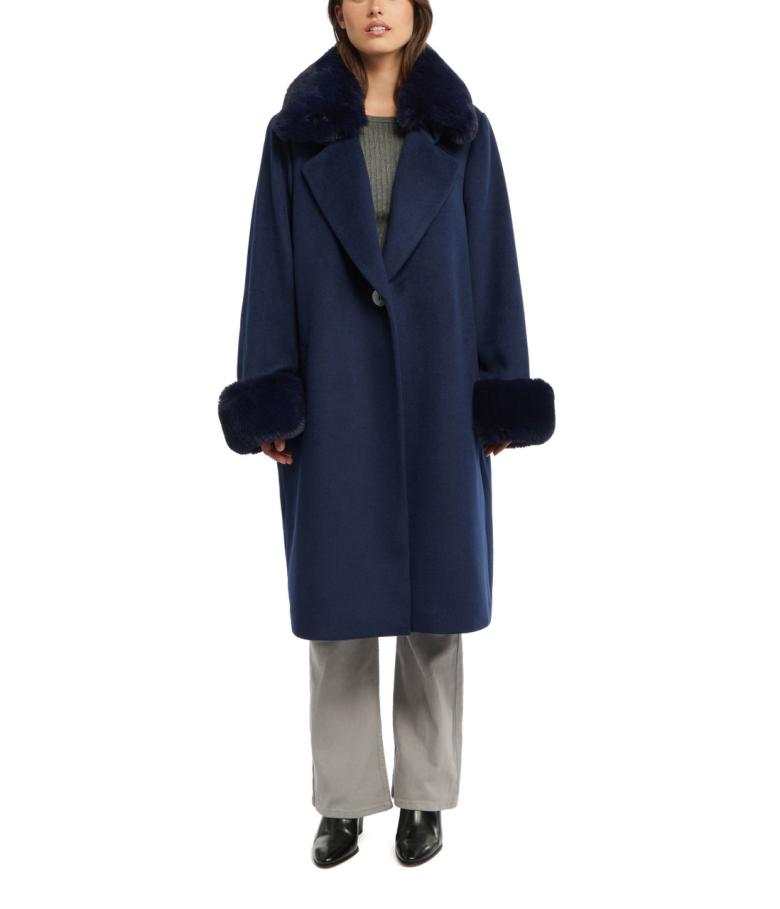 Badgley Mischka Yamini Wool Coat Dusty Lilac | Women Outerwear