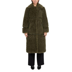 Badgley Mischka Yara Lux Faux Fur Coat Cream | Women Outerwear