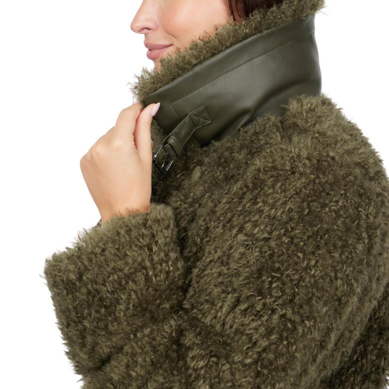 Badgley Mischka Yara Lux Faux Fur Coat Cream | Women Outerwear