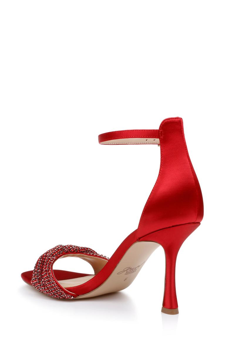 Badgley Mischka Yesica Stiletto With Crystal-Encrusted Strap Black | Women Stiletto